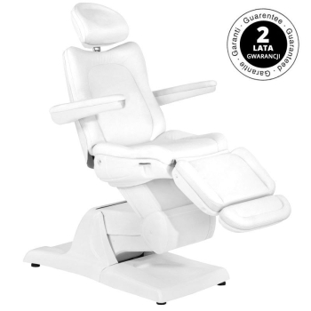 ActivShop FOTEL KOSMETYCZNY ELEKTR. AZZURRO 870 3 SILN. BIAŁY